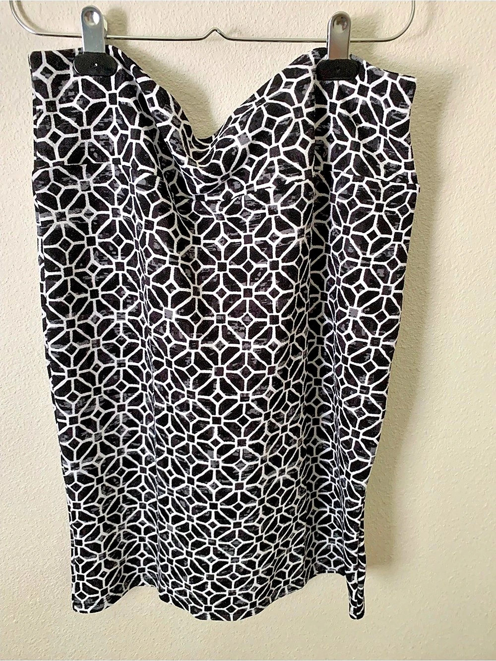 Black & White Geometric Skirt